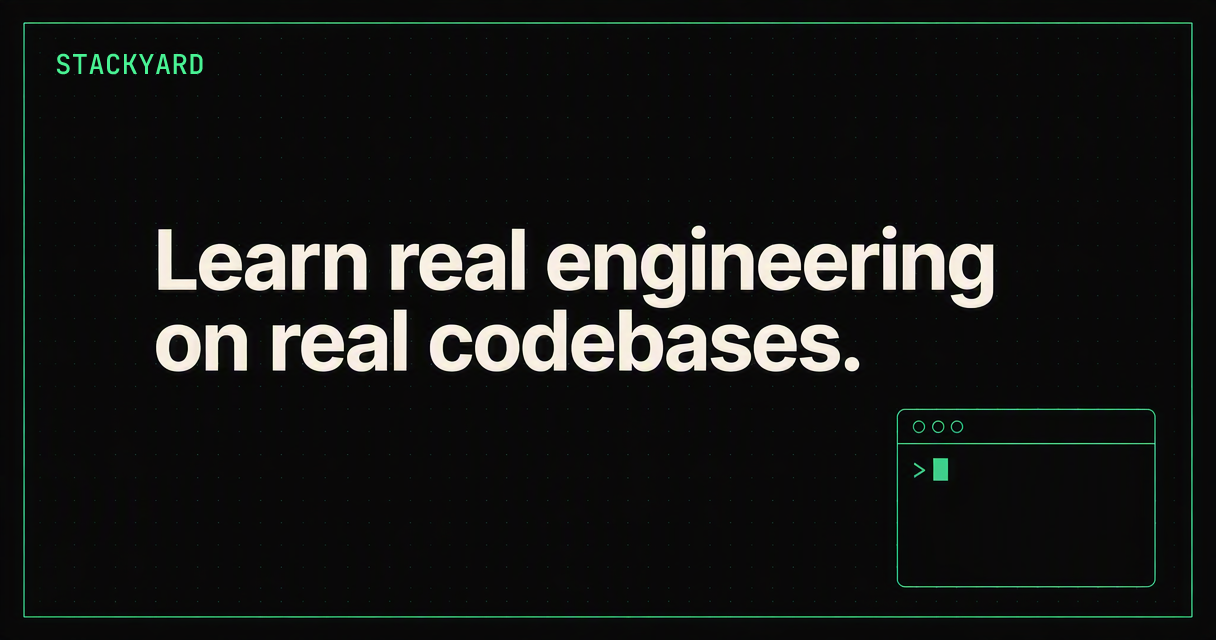 Groundwork · Practice real engineering work